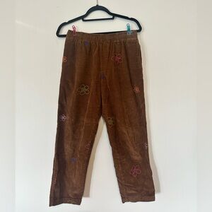 Urban Outfitters Corduroy floral pants